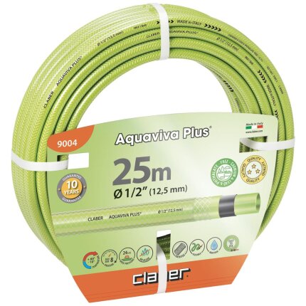 Claber Aquaviva Plus vandslange lysgrøn 1/2″ 25mtr