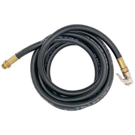 Slange til dækoppumper, 500mm komplet m/klemnippel