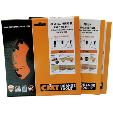 CMT rundsavklingesæt 160×20 Z24-40-40 W, 3stk