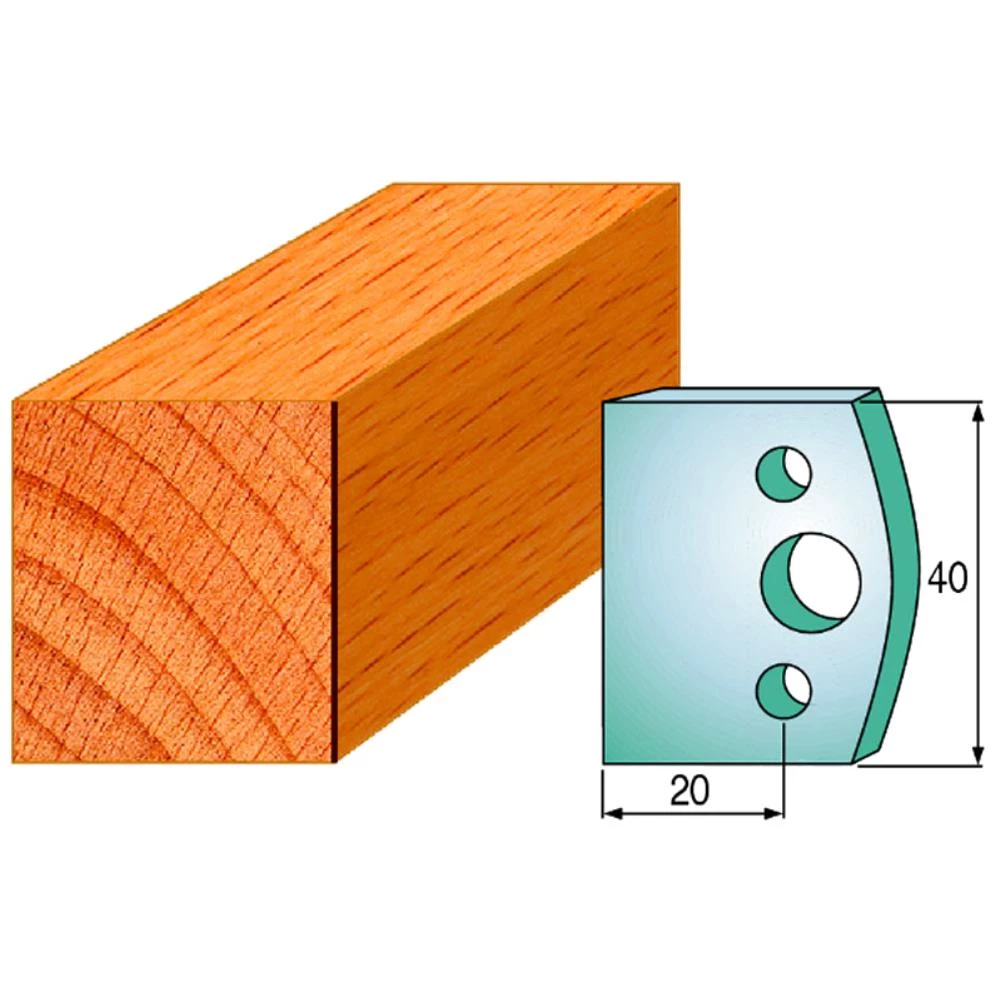 CMT profilknivsæt WS-skær 40mm CMT profilknivsæt WS-skær 40mm