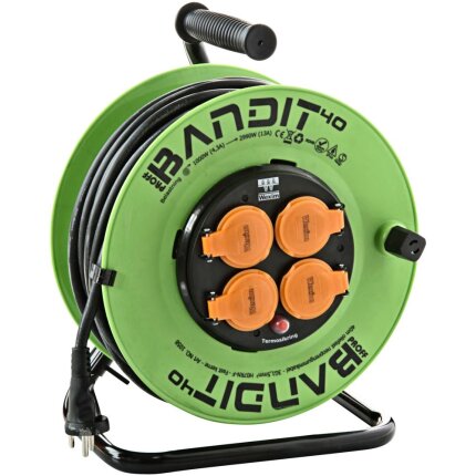 Bandit kabeltromle m/jord+fast kerne IP44