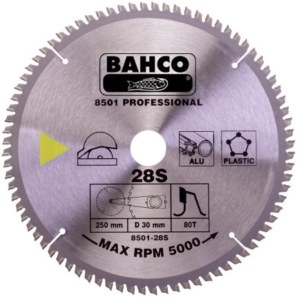 Rundsavklinge t/geringssave, til savning i alu og plast 8501-AP