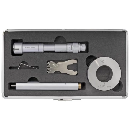Indv. 3-pkt mikrometer 30-40mm m/forl.+kontrolring