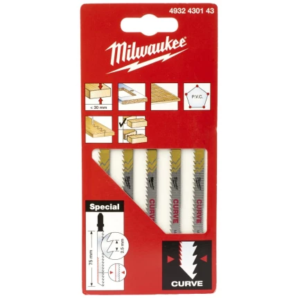 Stiksavblad Curve 75/2,5mm pk/5