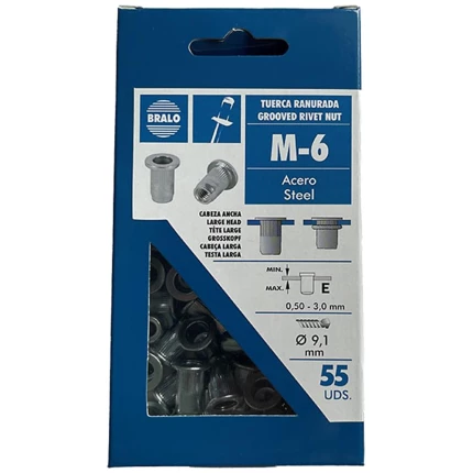 Bralo gevindnitte stål