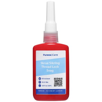 Pureno skruesikring svag 10-21Nm, 50ml