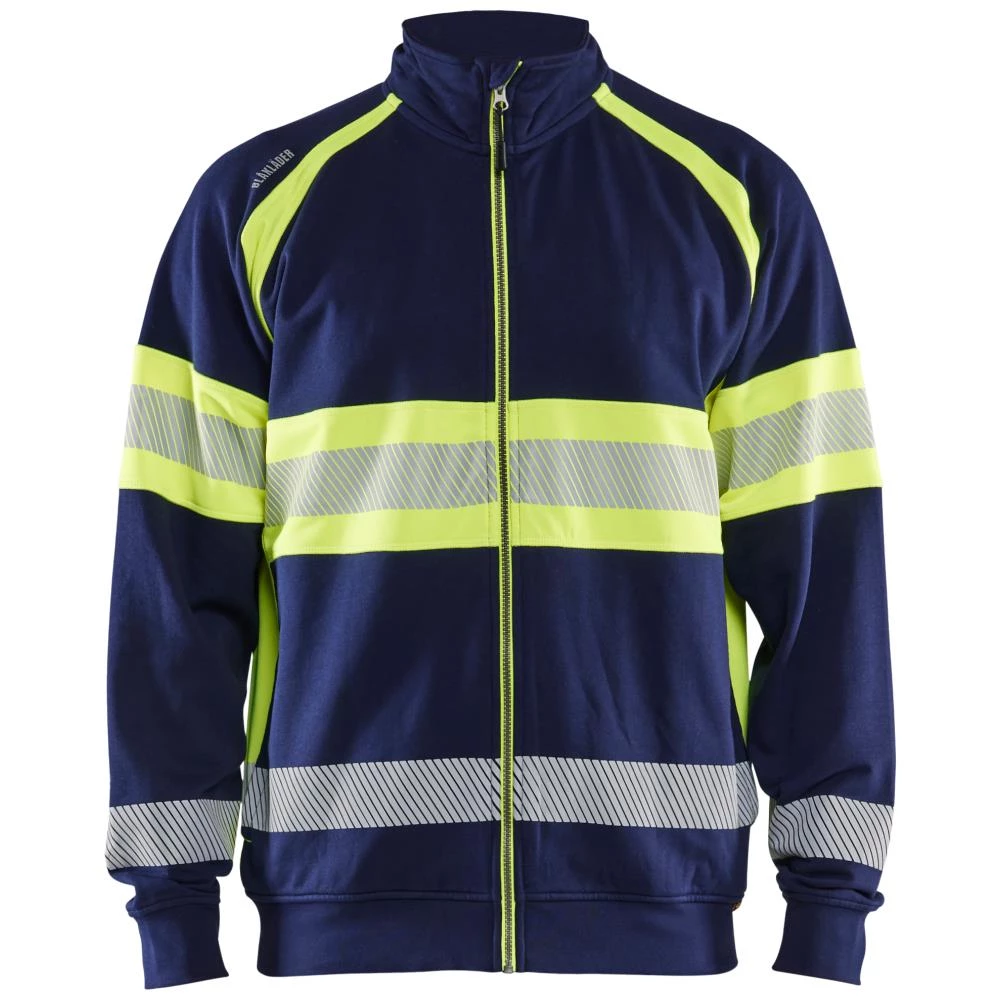 Hi-vis sweatshirt 3551 sort/gul XS Hi-vis sweatshirt 3551 sort/gul XS