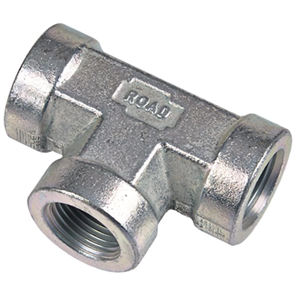 Hydraulisk tee BFFFC BSP indv. tommer Hydraulisk tee BFFFC BSP indv. tommer