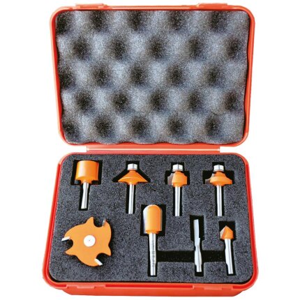 CMT overfræsebor K8, sæt 8stk