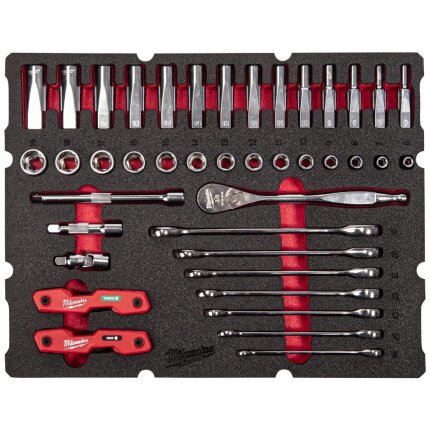 Skumindsats, 3/8″ topnøgler mv., Packout-system