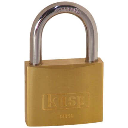 Kasp hængelås 50mm messing K12050D