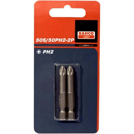 Bits 1/4″ PH1×50 mm pk/2