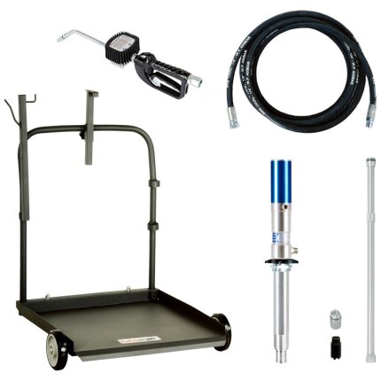 Komplet oliesæt med olievogn og pumpe