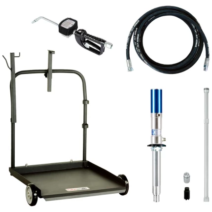 Komplet oliesæt med olievogn og pumpe