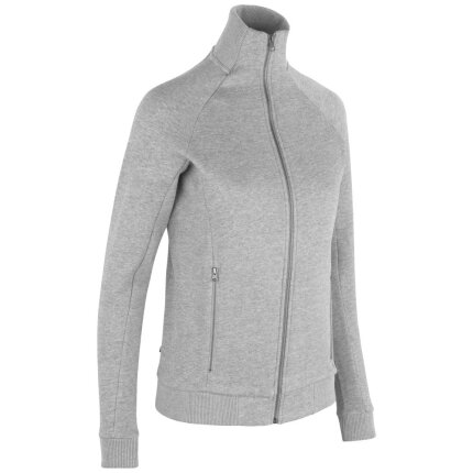Sweat-cardigan m/lynlås dame