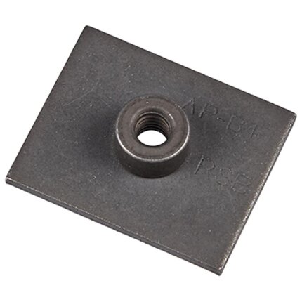 Svejseplade t/dobbelt-rørbærer