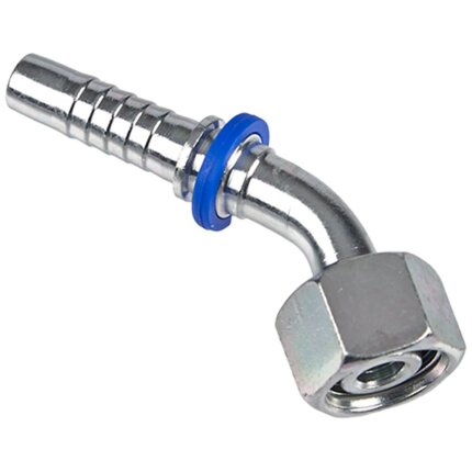 Hydraulisk kobling 45° DFOL4 tommer/metrisk