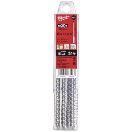 Hammerbor SDS+ MX4 5,5×165mm pk/10