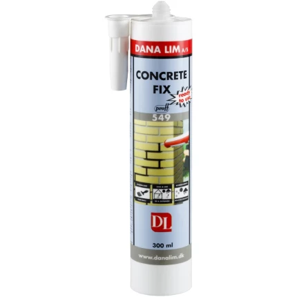 Danalim Concrete Fix 549 fugemørtel grå 300 ml