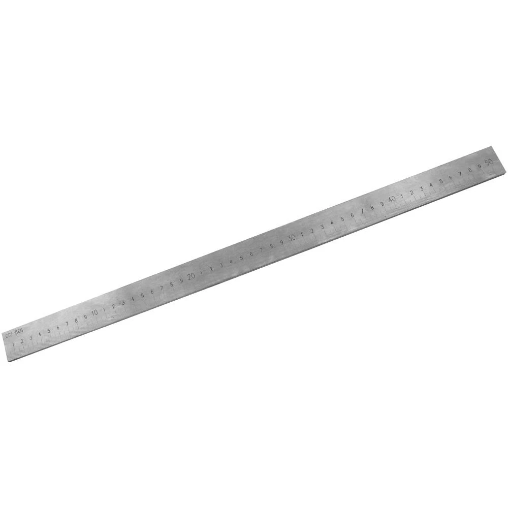 Målestav DIN866 form B 500×25×5mm Målestav DIN866 form B 500×25×5mm