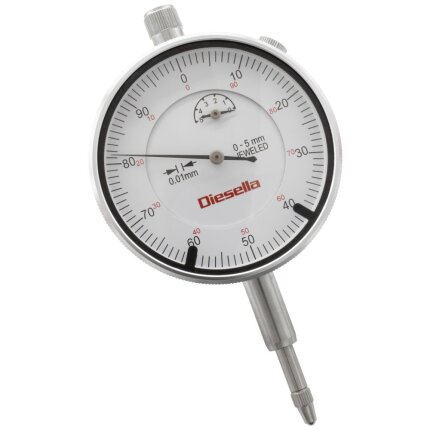 Måleur DIN878 ø56mm 0-5×0,01mm m/Werkcertifikat