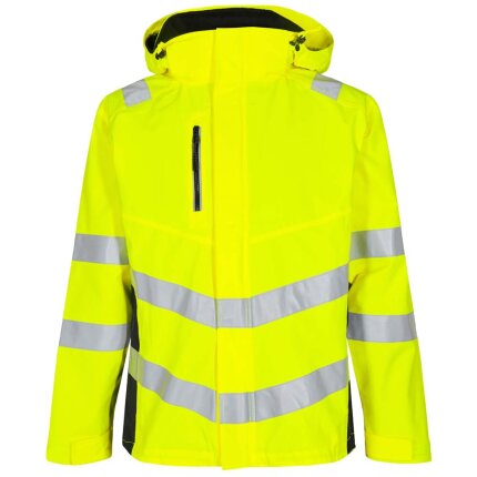 Safety skaljakke zip-in hi-vis rød/sort 6XL
