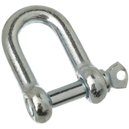 D-sjækel galvaniseret handelskvalitet 25 mm