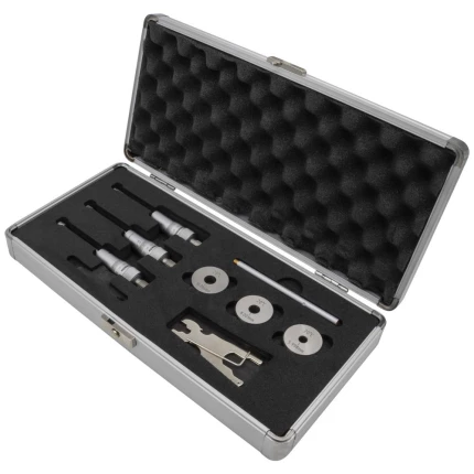 Indv. 3-pkt mikrometre, sæt 6-12mm m/kontrolringe