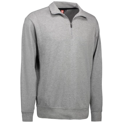 Sweatshirt m/lynlås i hals 0603