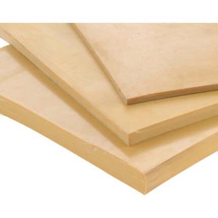 Gummiplade natur A9506 70° shore