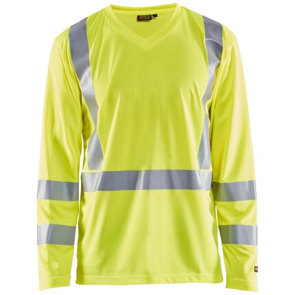 Hi-vis T-shirt 3383 lange ærmer UV-besk.