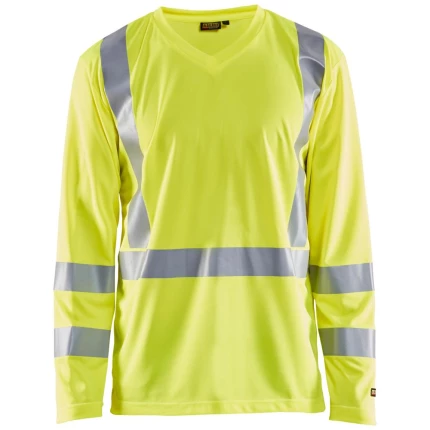 Hi-vis T-shirt 3383 lange ærmer UV-besk.