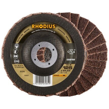 Rhodius Proline VLS vlies-lamelskive 125mm