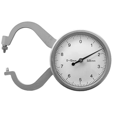 Tykkelsesmåler 0-10×0,05mm, spidse målepunkter