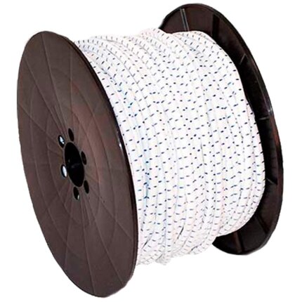 Elastikreb hvid/blånisret 8mm 50m