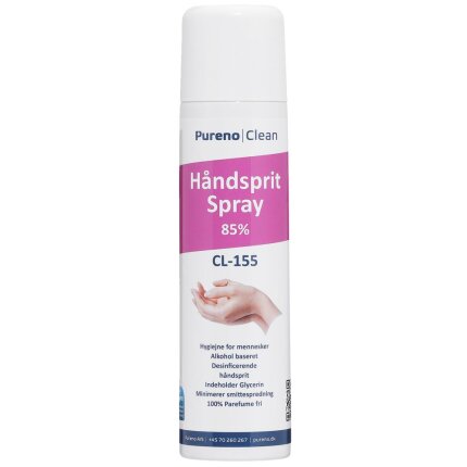 Pureno CL-155 håndsprit 85% spray 400ml