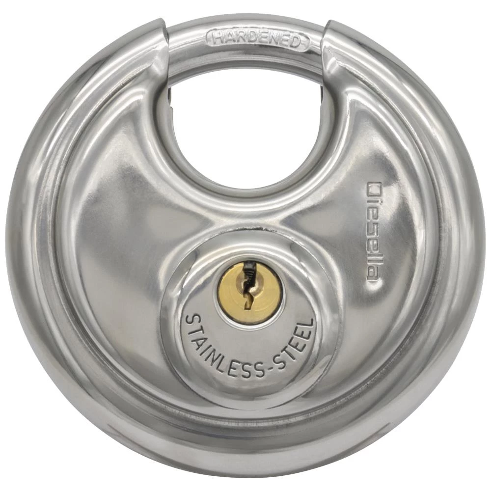 Hængelås ø90mm rustfrit stål Diskus Hængelås ø90mm rustfrit stål Diskus