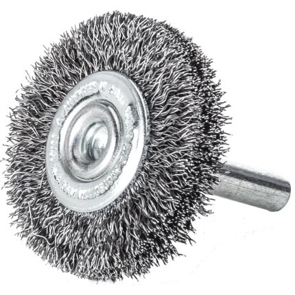 Skivebørste 6 mm skaft stål