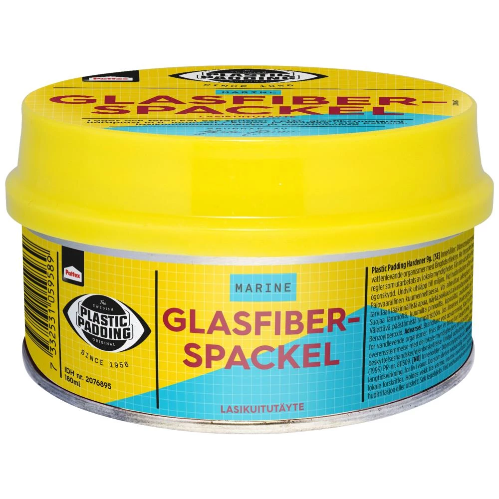 PlasticPadding glasfiberspartel 2-komp 180ml PlasticPadding glasfiberspartel 2-komp 180ml