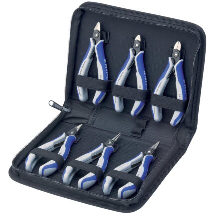 Elektroniktangsæt i etui 6 dele