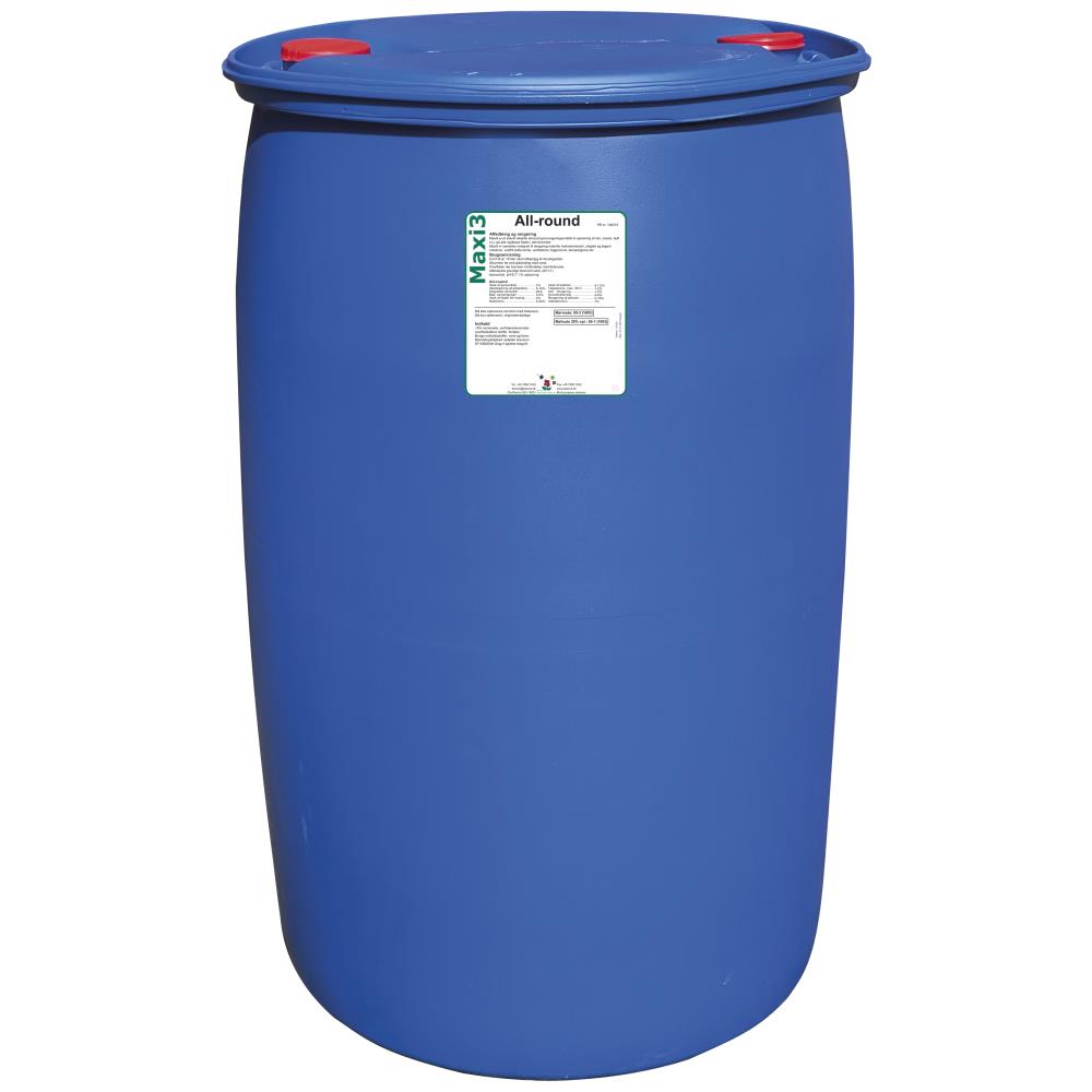 Maxi3 all-round rengøringsmiddel 210 ltr Maxi3 all-round rengøringsmiddel 210 ltr
