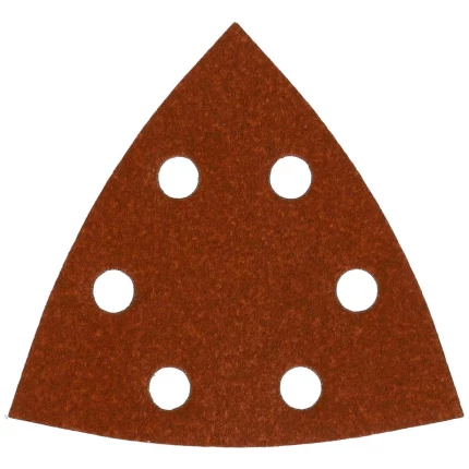 Slibepapir trekantet 93×93mm m/huller