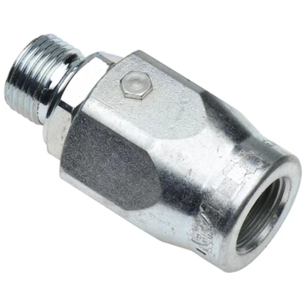 Hydraulisk svirvel lige m/drejeled tomme