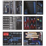 Værktøjsvogn 9124 6 skuffer, m/værktøj 468 dele