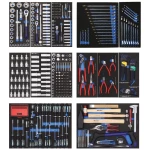 Værktøjsvogn 9124 6 skuffer, m/værktøj 468 dele