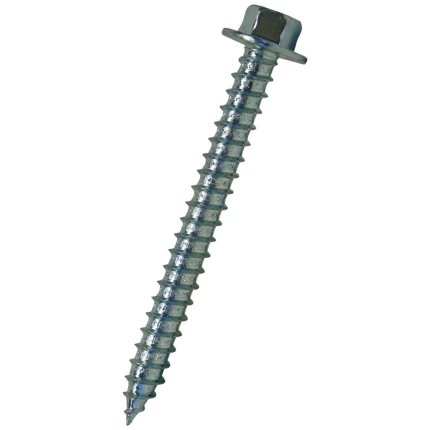 Expandet byggeskrue m/flange 6,5x40mm, 100stk