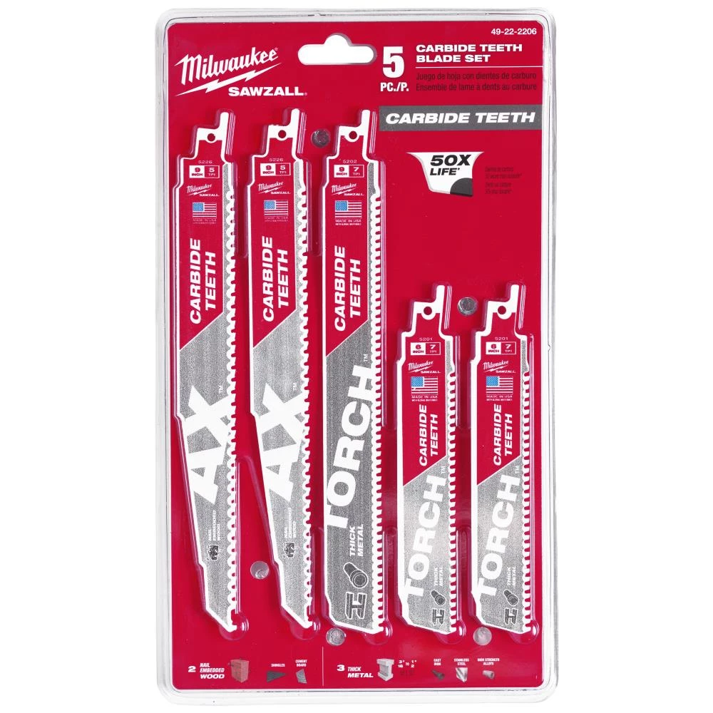 Bajonetsavblade TCT t/træ med søm, 5stk ass. Bajonetsavblade TCT t/træ med søm, 5stk ass.