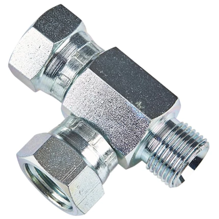 Hydraulisk tee nip/oml/oml BMFF tommer