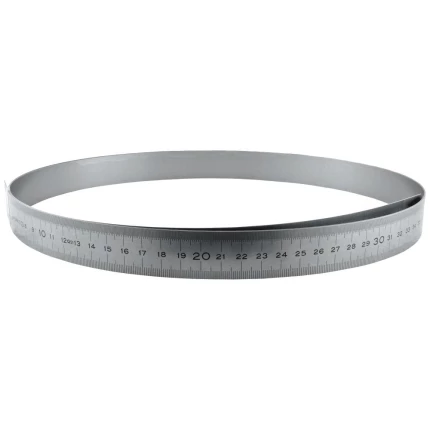 Stållineal 300×13×0,5mm flextype V-H graduering