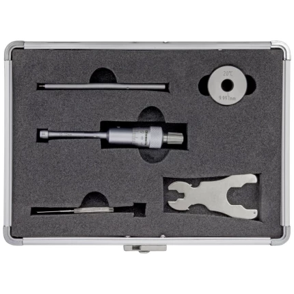 Indv. 3-pkt mikrometer 10-12mm m/forl.+kontrolring
